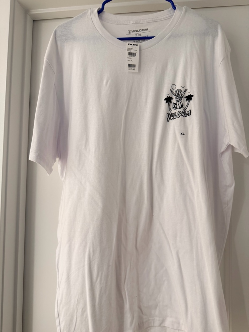 Volcom White Short-Sleeve Pocket Graphic Tee